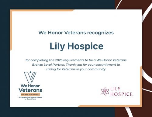 Lily Hospice Is a We Honor Veterans Bronze Level Partner
